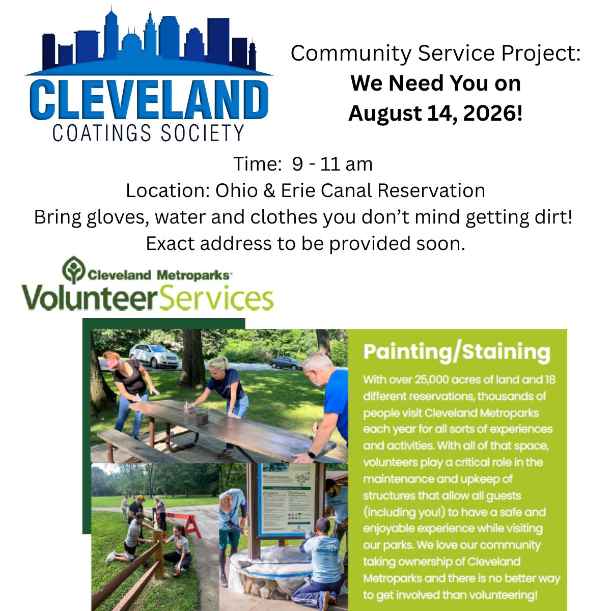 Community Service Project We Need You on August 14, 2026! (1)